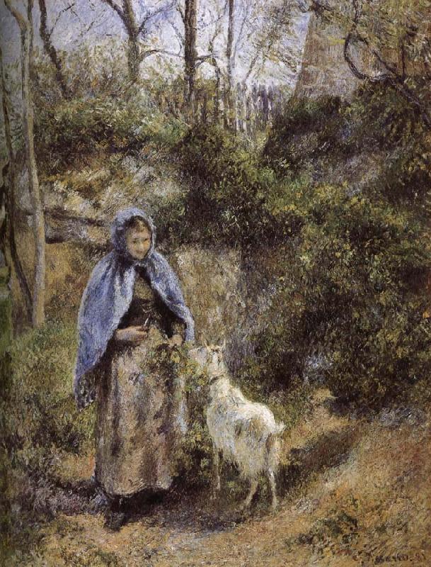 Camille Pissarro Woman sheep oil painting image